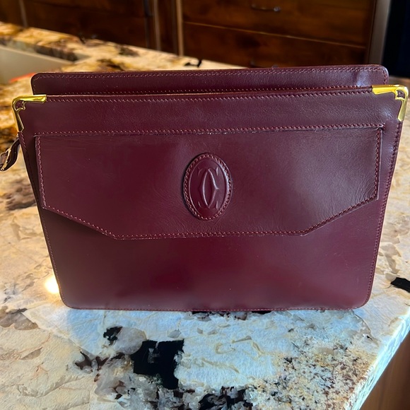 Cartier Handbags - Authentic & Vintage Cartier Mastline Clutch
